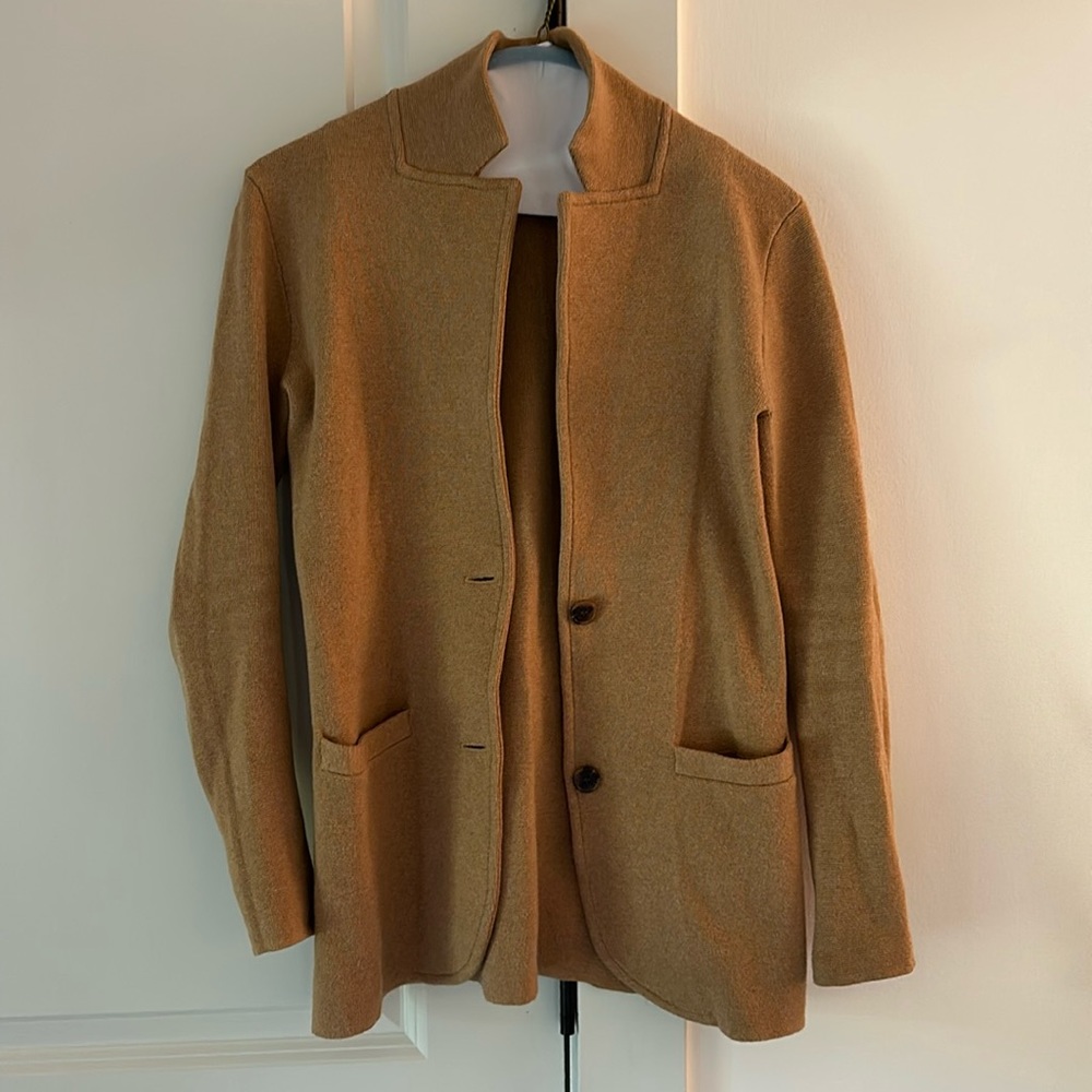 COPY - J Crew Sweater Blazer XXSP Camel